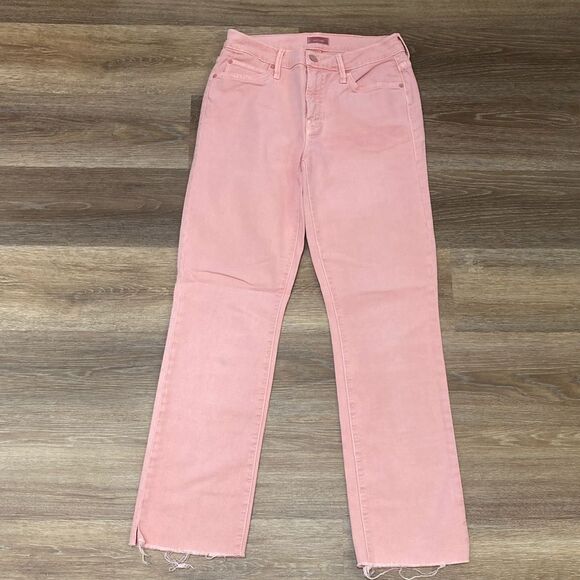 MOTHER The Rascal Ankle Snipper Pink Jeans Sz 26 - Picture 2 of 16